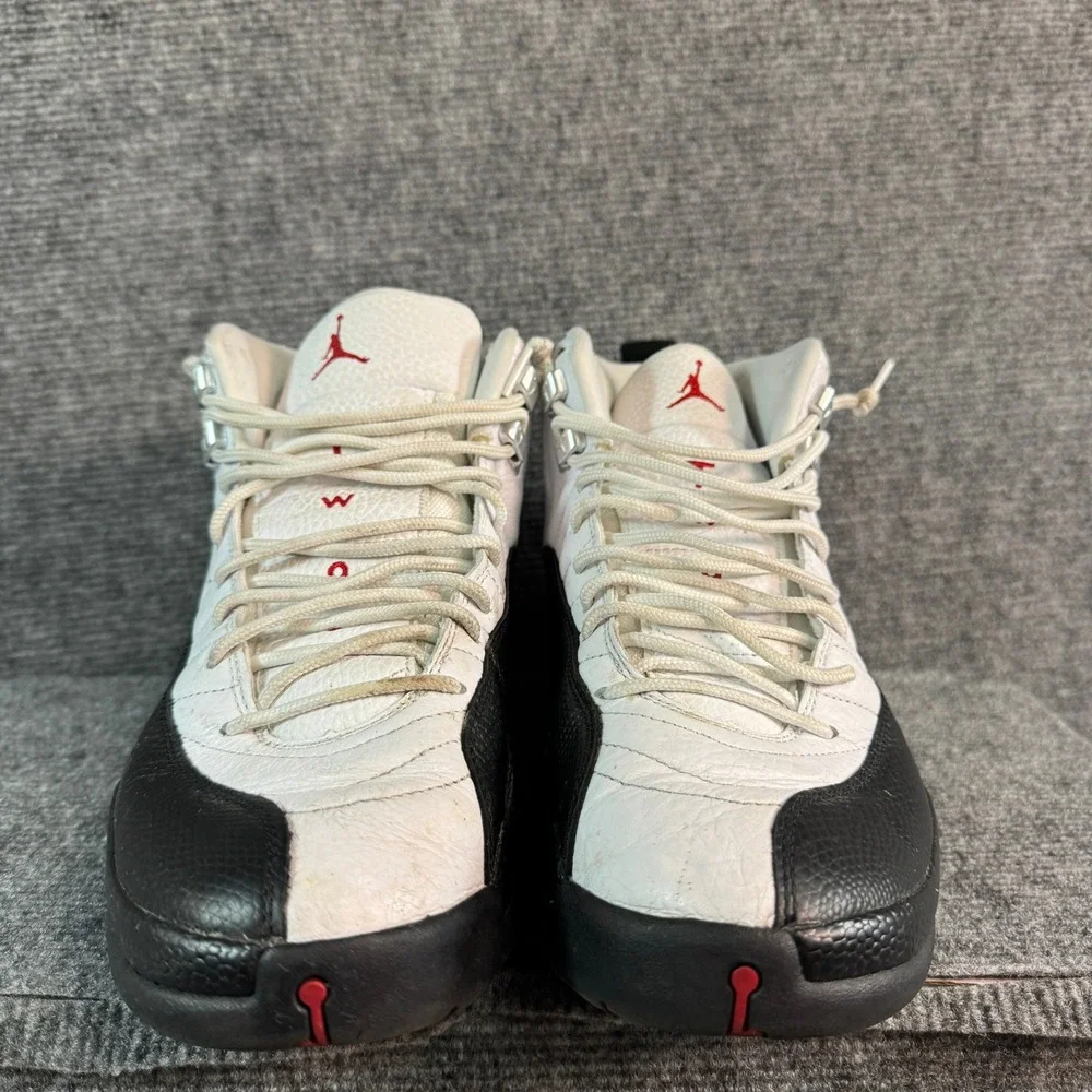 Air Jordan 12 Retro Taxi White Black Red 130690-125 Mens 10 Basketball Shoes